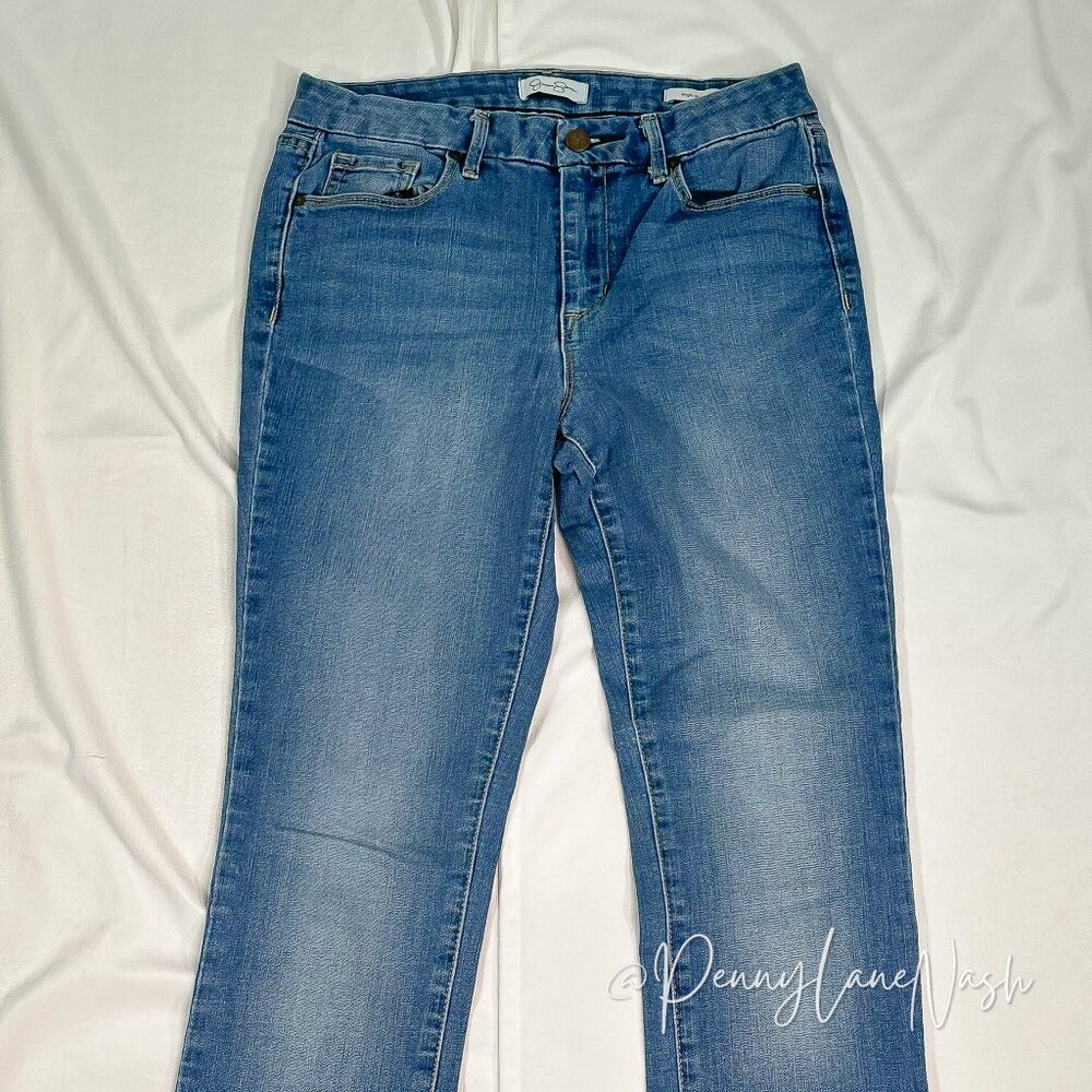 Jessica Simpson High Rise Skinny Jeans Size 4 Blue - Picture 3 of 12